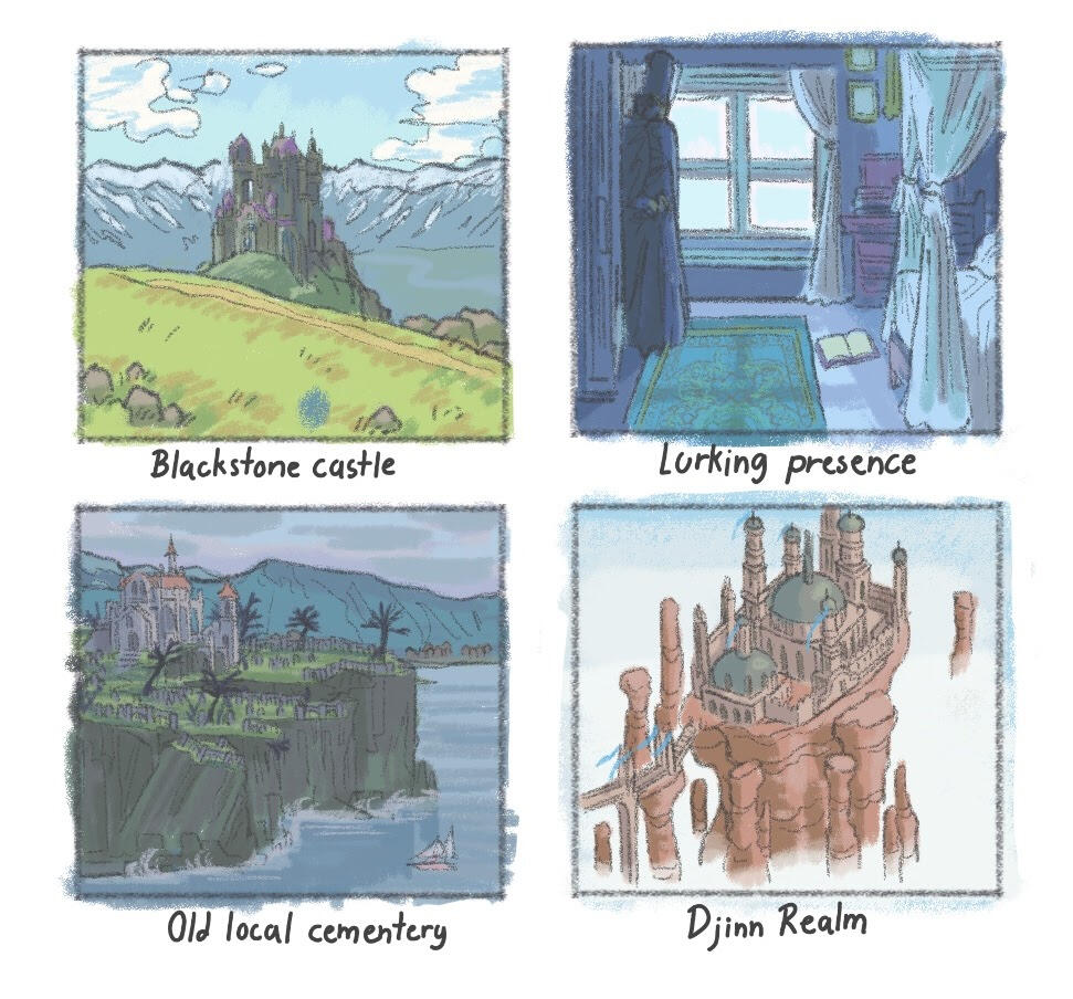 Dream based background art