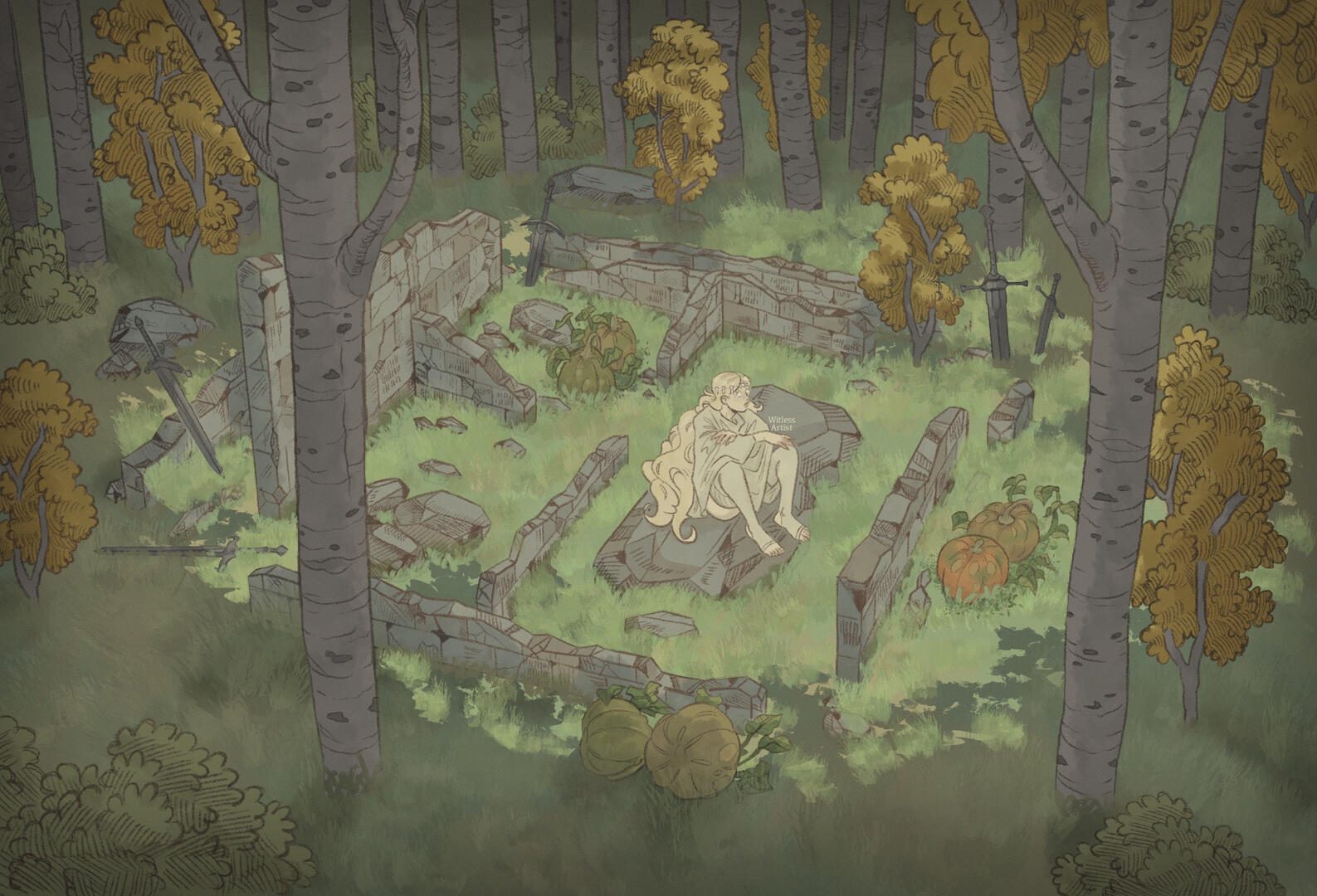 Wendy lost in the woods