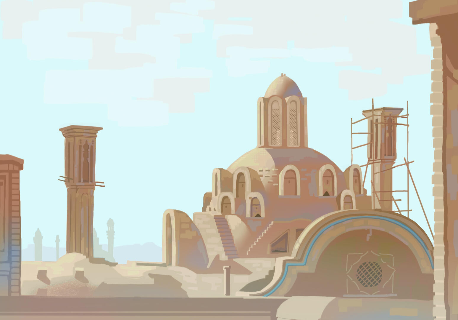 Teheran roofs study